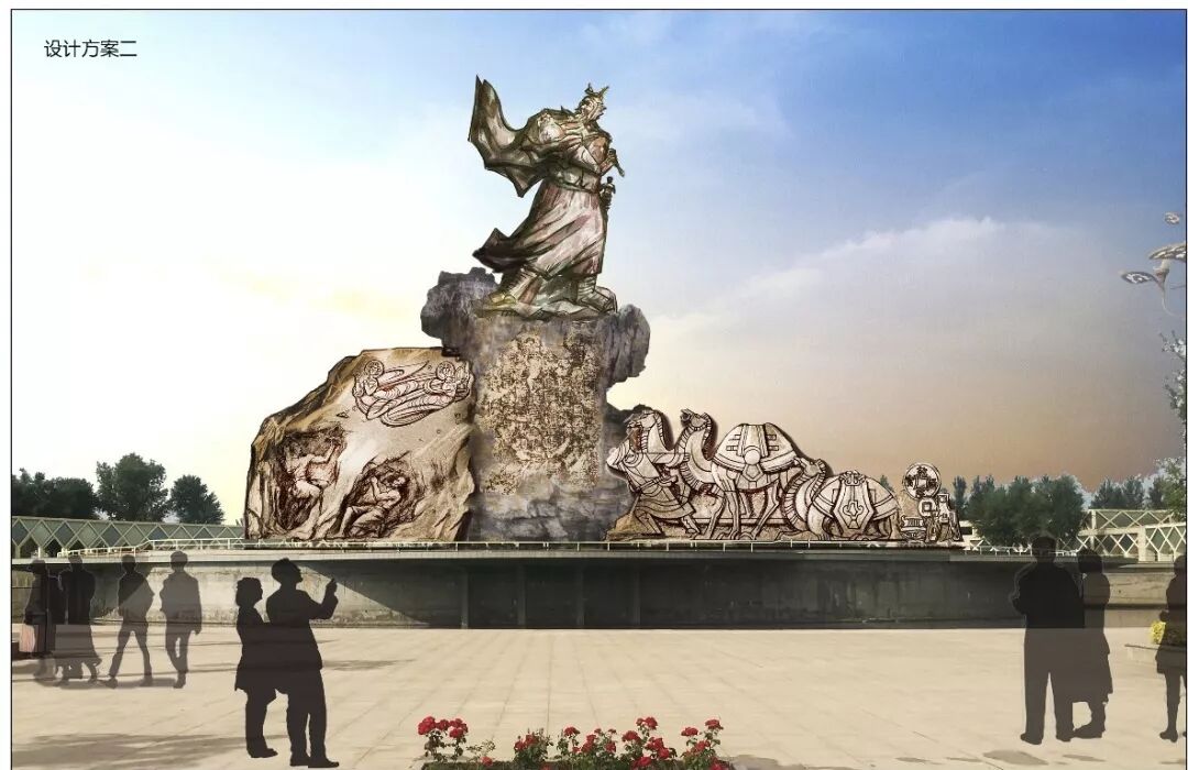 库车胜利广场雕塑征集作品开始投票啦! - 设计类揭晓 - 征集码头网