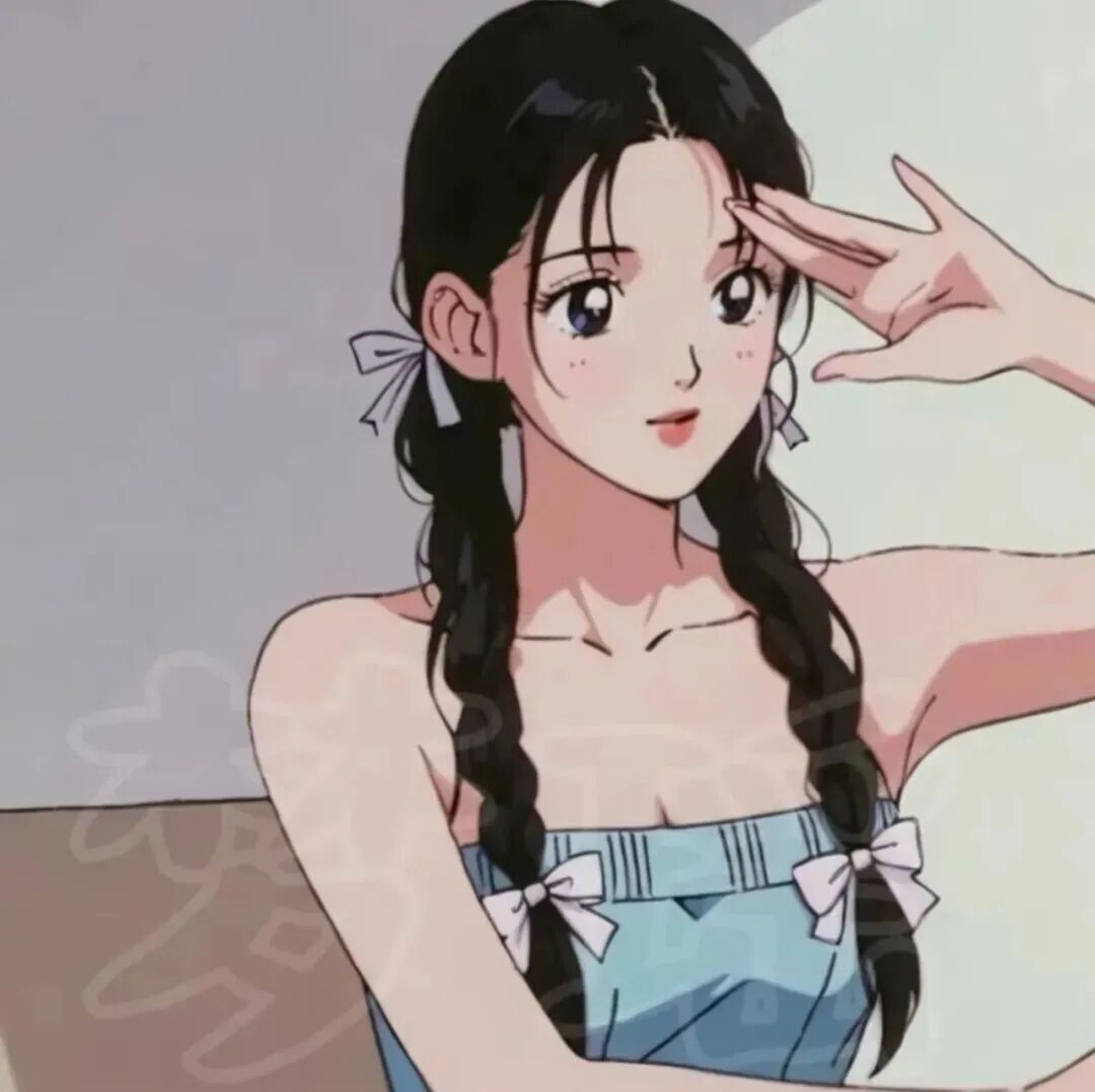 古早感动漫头像女