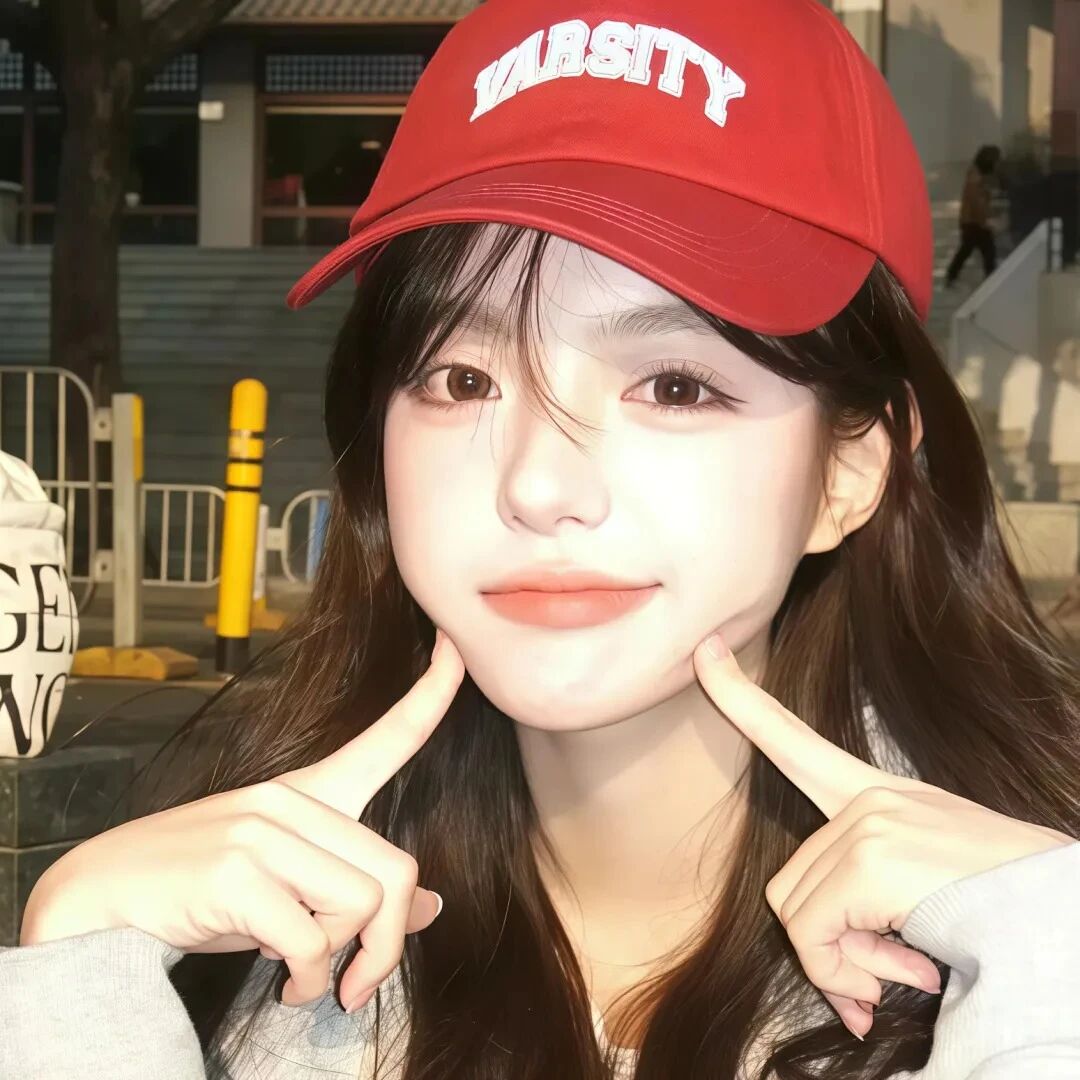 休闲帽清冷女生头像