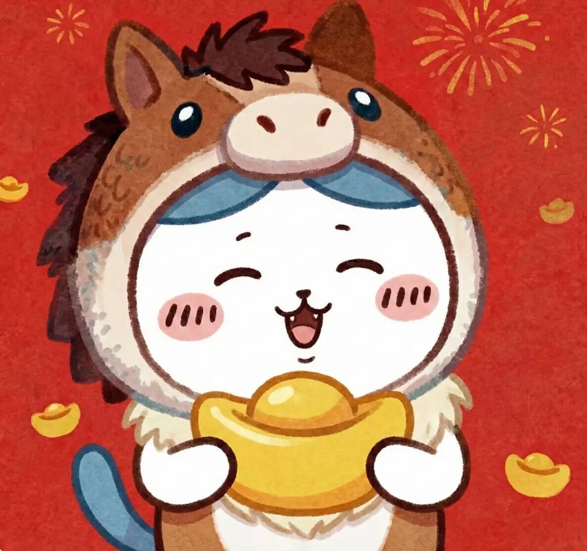 可爱小八新年卡通头像