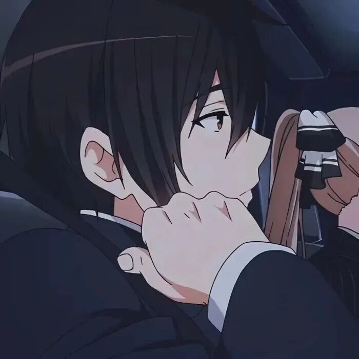 学院风侧脸动漫头像男