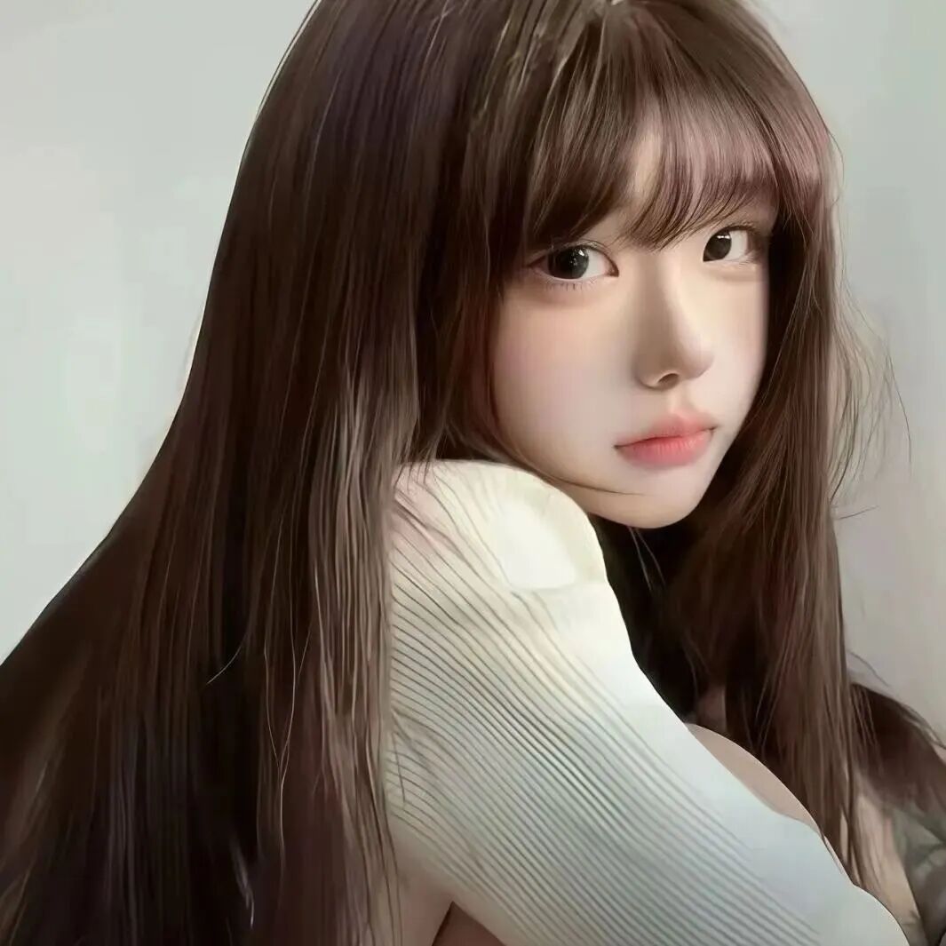 清冷侧脸女生头像