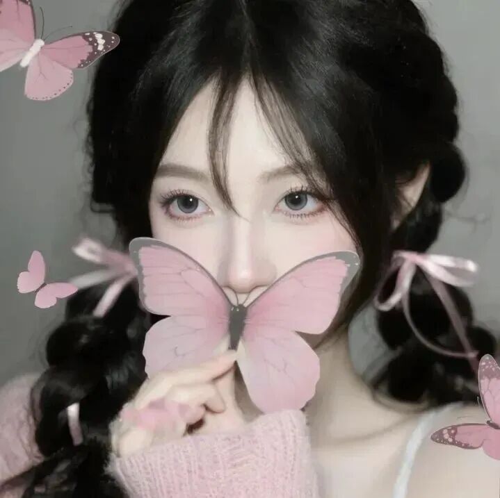 蝴蝶甜妹女生头像