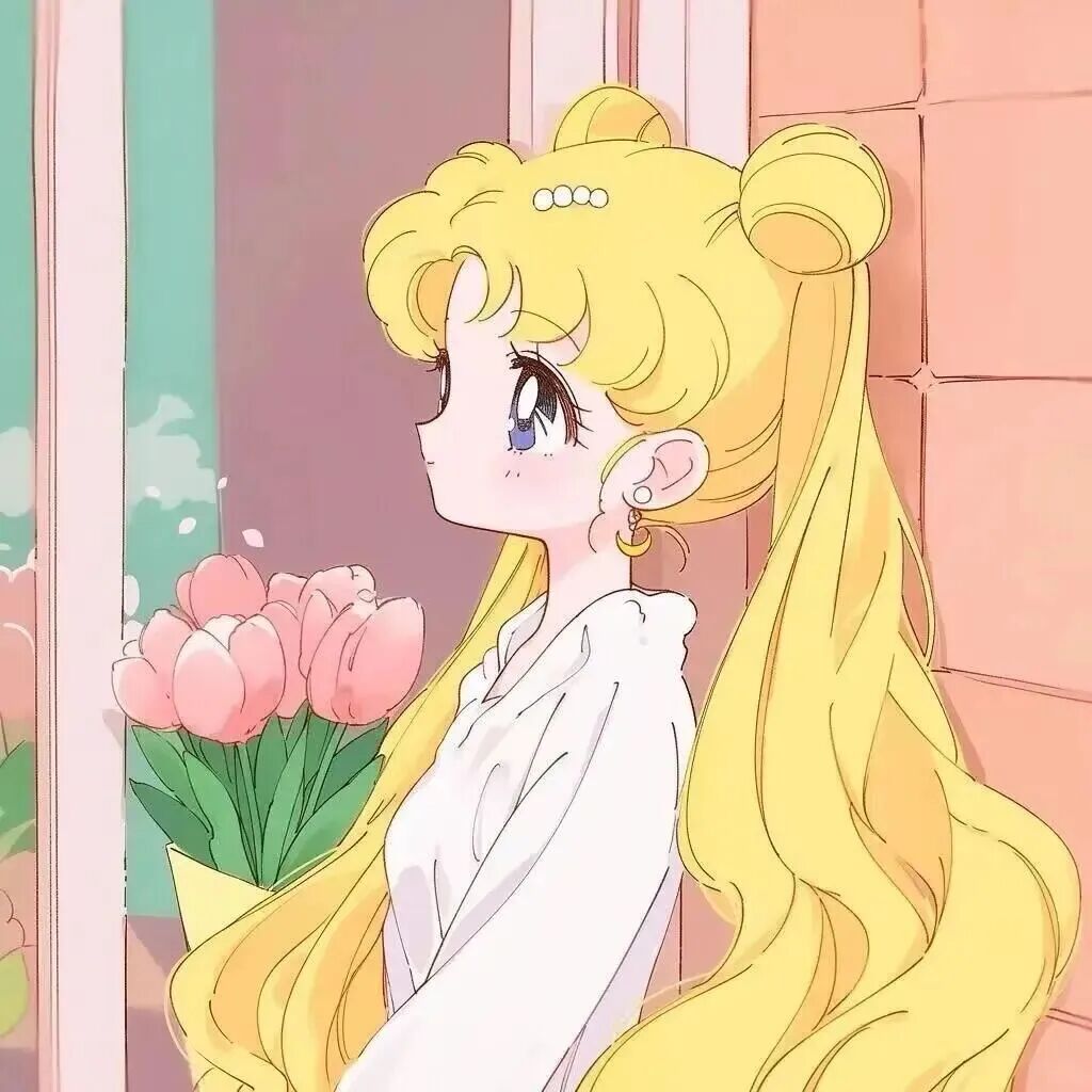 onbhuaerduokaiyuancike鲜花美少女战士二人闺蜜头像动漫闺蜜头像