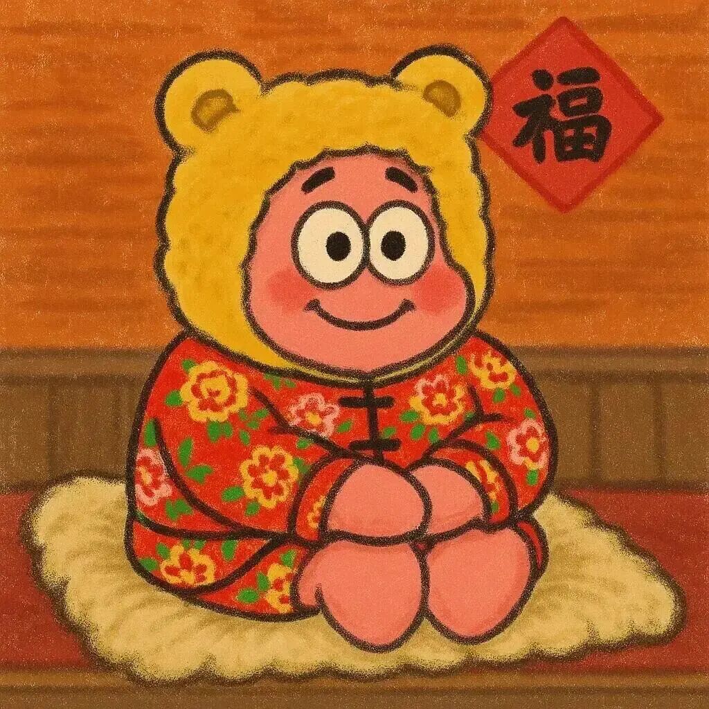 可爱新年派大星卡通头像