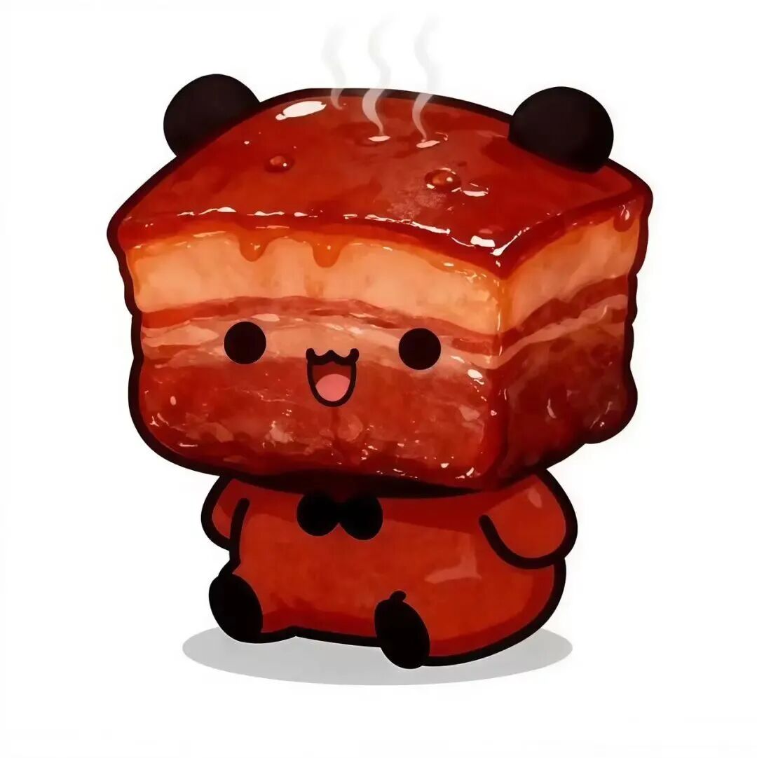 hongshaorounbzyuanliu可爱红烧肉新年卡通情侣头像