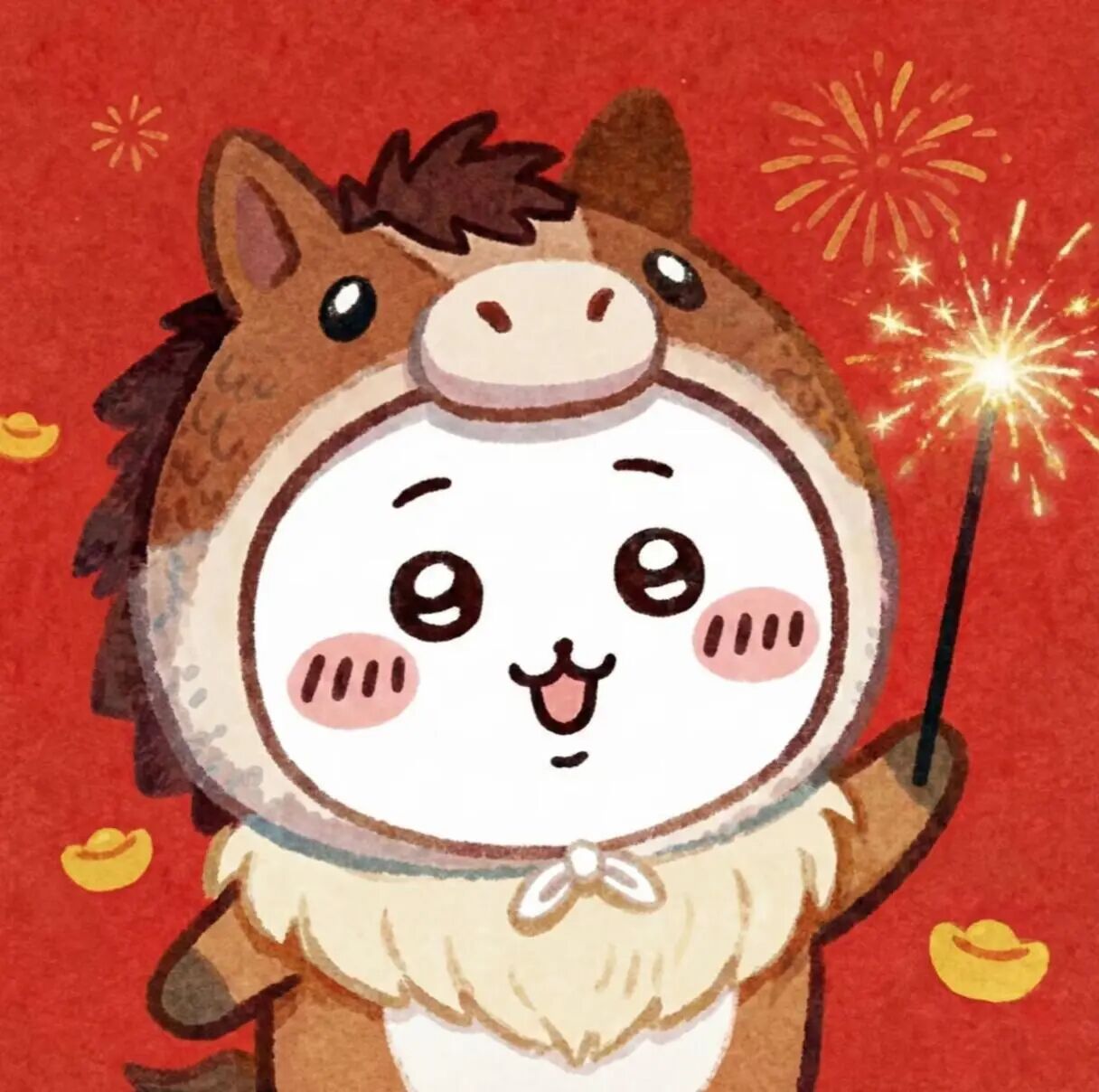 可爱小八新年卡通头像
