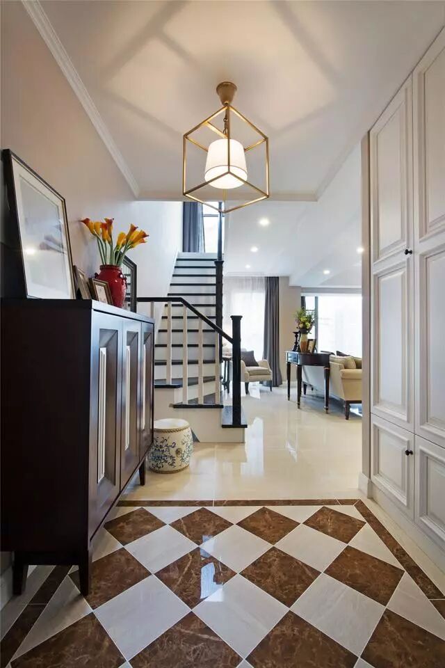 117平现代美式风复式装修，时尚浪漫之家