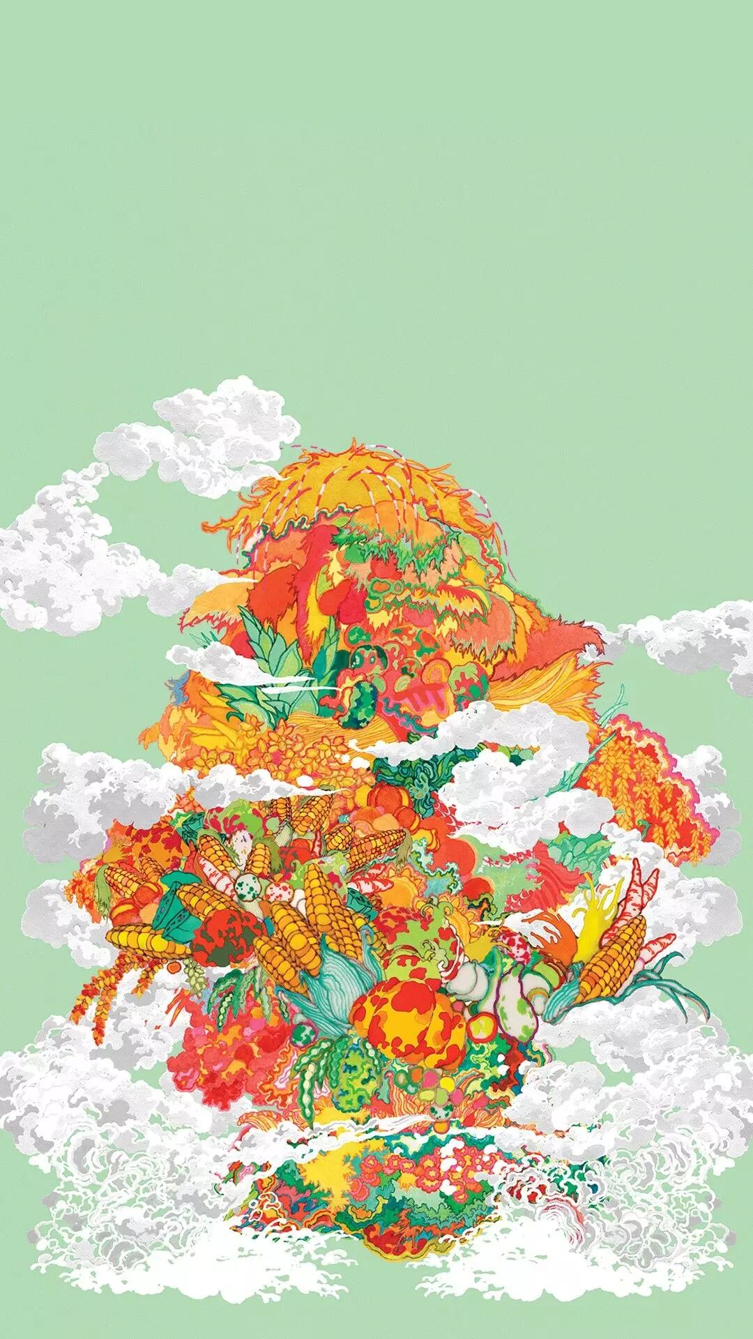 苹果壁纸上新：一波精美年画壁纸