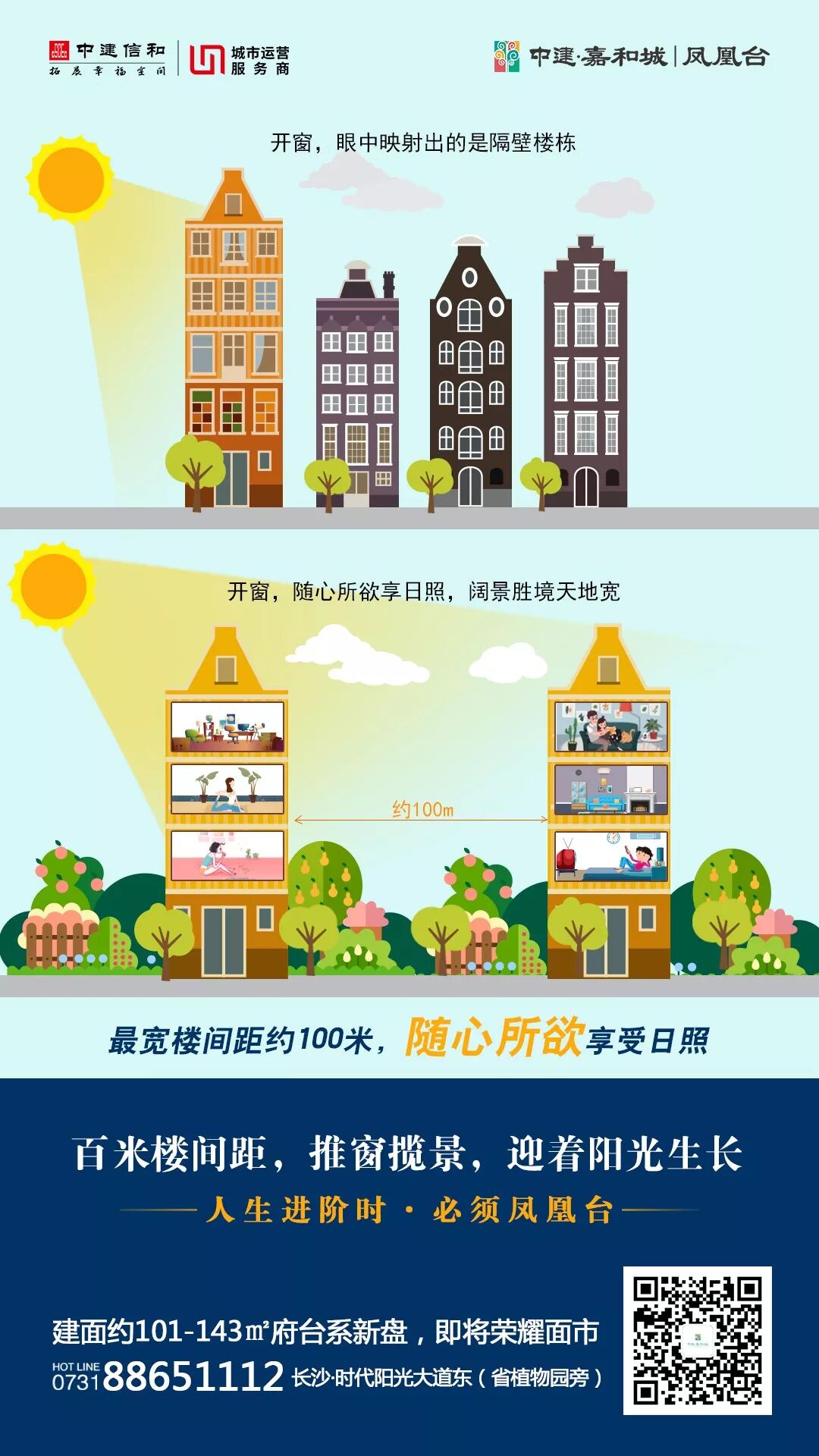 最宽楼间距约100米 随心所欲享受日照 中建嘉和城 微信公众号文章阅读 Wemp