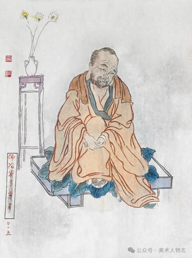 文创:画家丁立新先生画《五百罗汉图》「3」