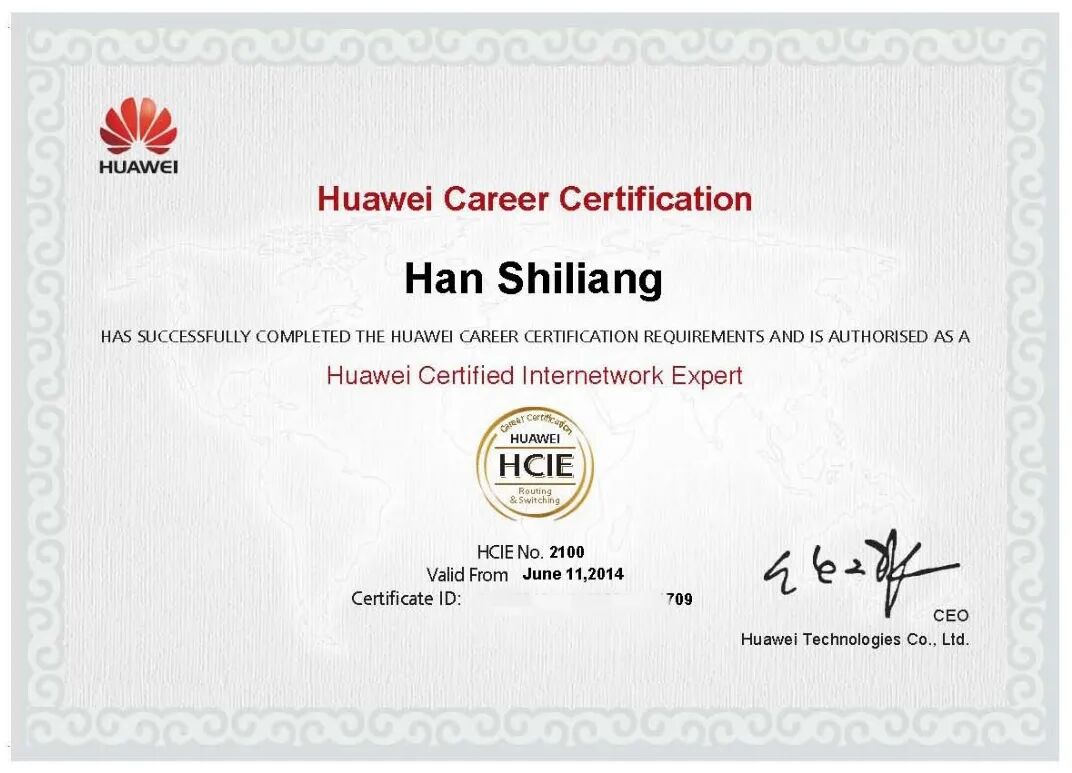 全球hciedatacom第一人隔离14天辗转两地终获hcie