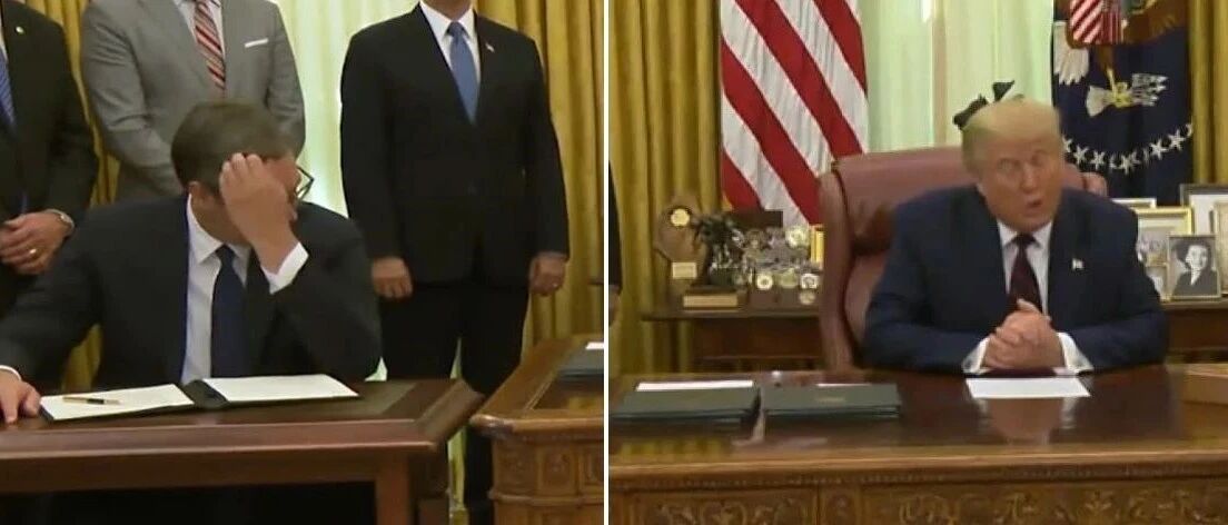 塞尔维亚总统这表情…