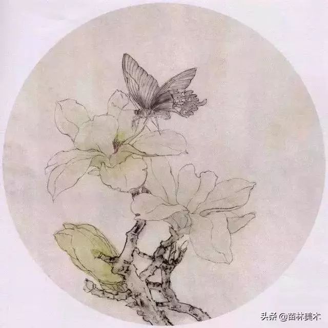 图文教程 工笔画玉兰蝴蝶 玉树迎风占早春 绘画步骤 古今字画 微信公众号文章阅读 Wemp