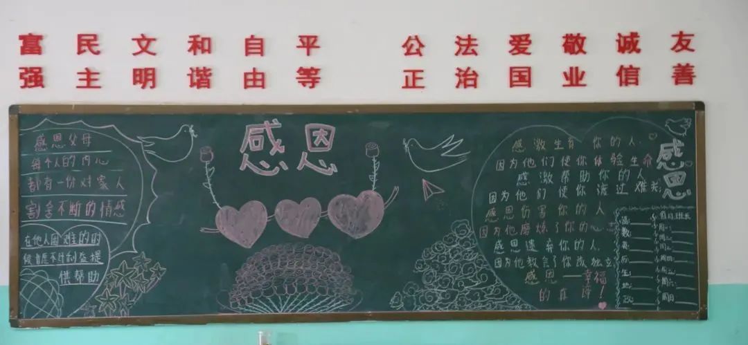 淮阳区羲城中学举行重阳节主题黑板报设计活动