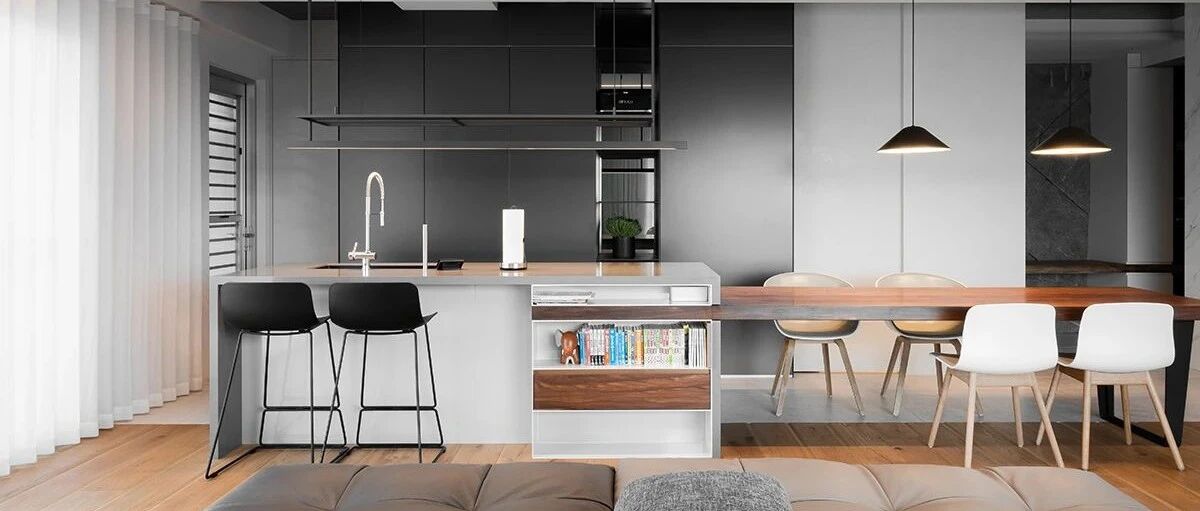 藏不住的高级感!172㎡现代简约装修，一个客厅就把我迷住了