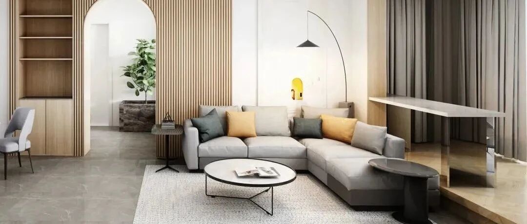 140㎡现代简约，长城板背景墙，保护了墙面，又增添简约自然感