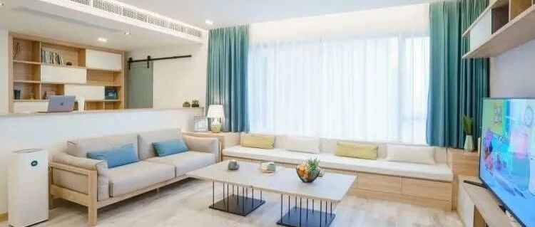 135平新房开放式格局，进屋让人心生羡慕！客厅设卡座实用极了