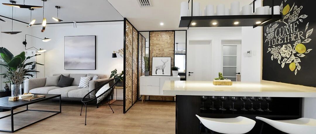 166㎡现代主义3室2厅，电视背景墙还能这样设计！