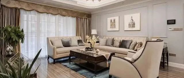 110㎡现代美式三室，打通餐厅和厨房，空间立马变大2倍！