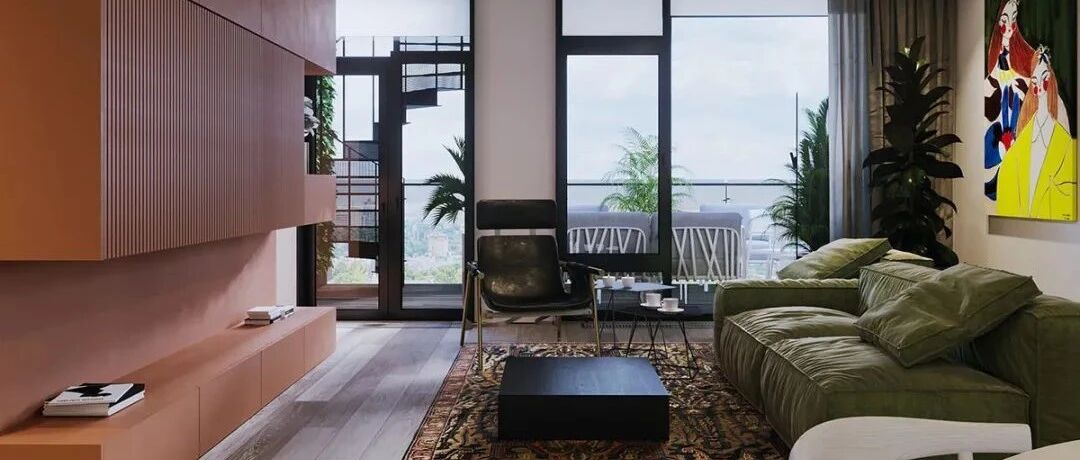 140㎡现代极简，大胆撞色设计，简约清新布置，年轻人的高级感