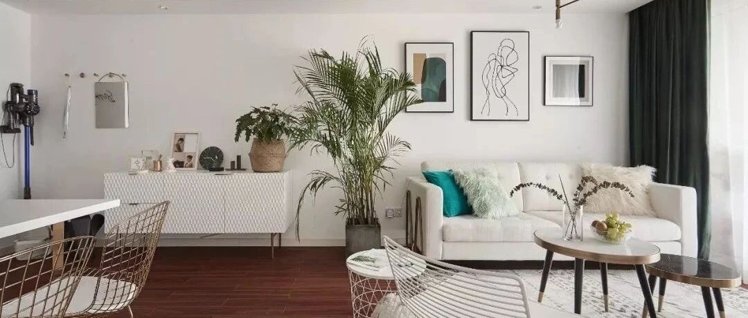 103㎡北欧风三房，简洁优雅的家，巧妙利用书房改成摄影棚