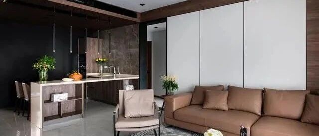 150平三房两厅，简约大气棕色，高级感十足