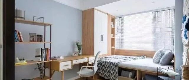 110㎡北欧风格三居，定制飘窗柜、榻榻米，收纳非常棒，适合新婚小夫妇