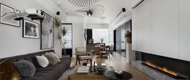 152㎡旧房改造案例，北欧轻奢风，一股季节性亚热带风