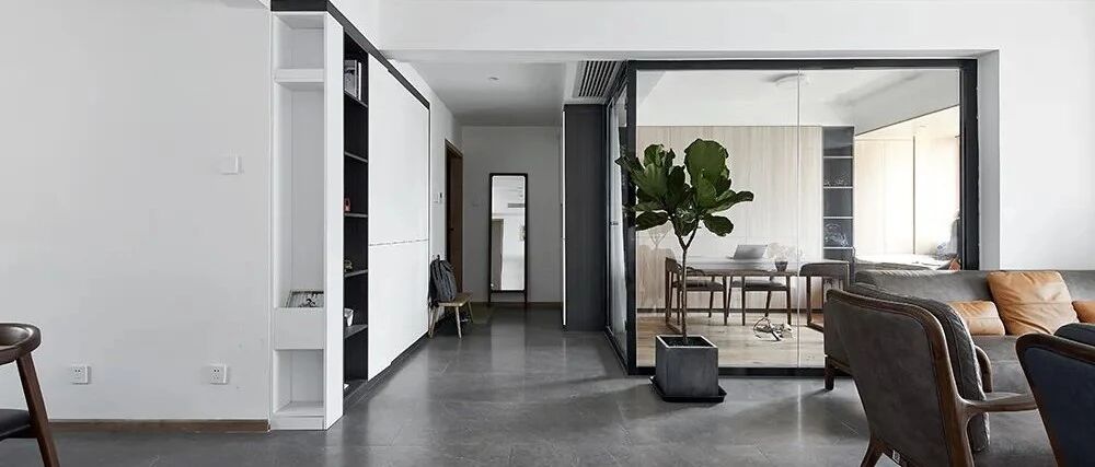 128㎡的都市生活案例，追随内心自由，这开放式的格局真心赞