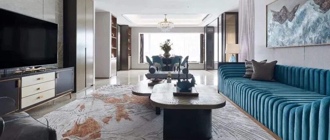 255㎡的大平层户型，优雅轻奢的现代设计，华丽不是表面而已