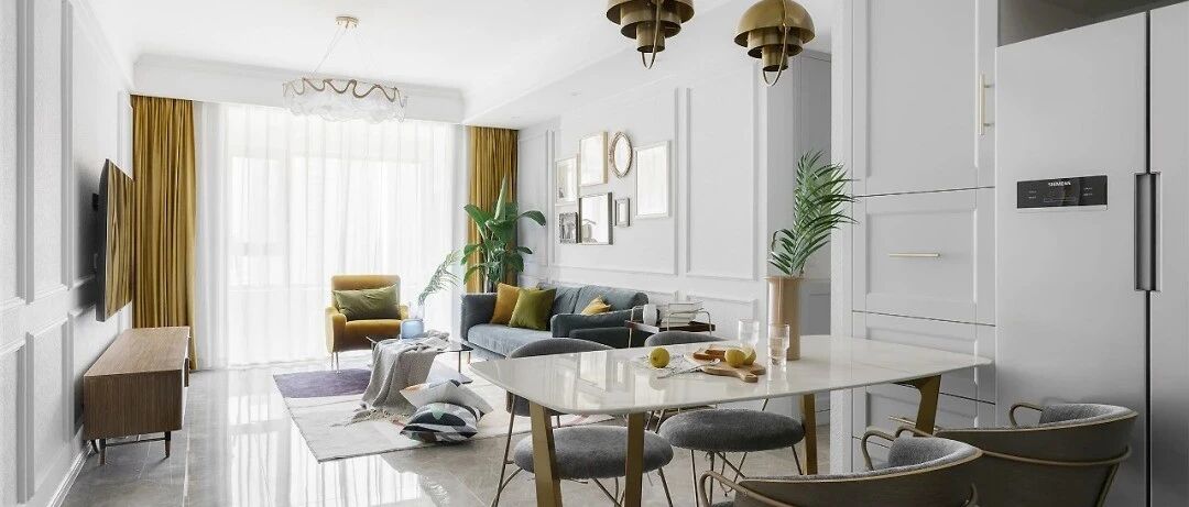 110㎡舒适北欧3室2厅，打造清新治愈的气质感，一进门就褪去疲惫与压力