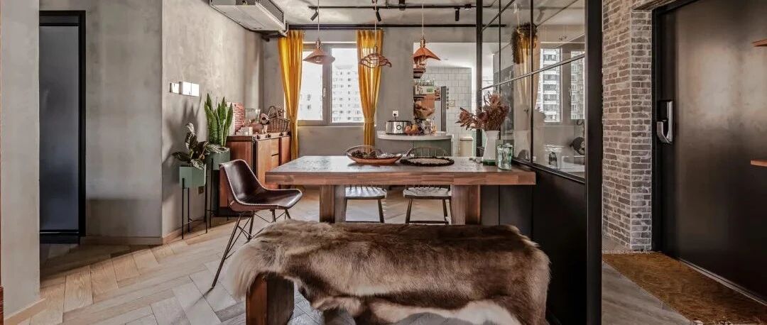 120㎡工业风，看似简陋，实不简单！营造出一种高级优雅的气质氛