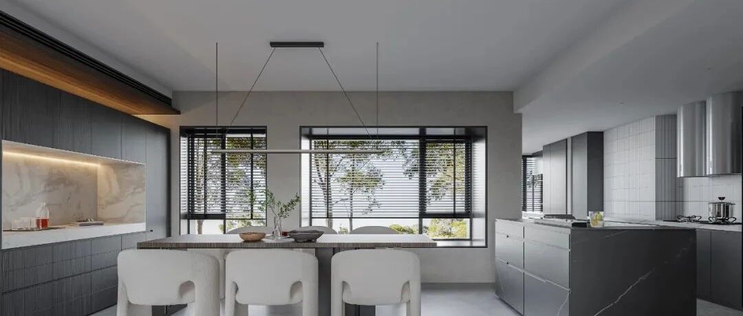 146m²高级质感极简风三居，适合慢活温煦的“灰度空间”~