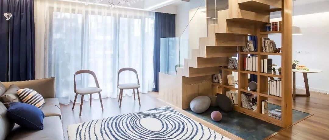 230平复式装修设计，楼梯把人看懵了，头一次见卫生间这么装！