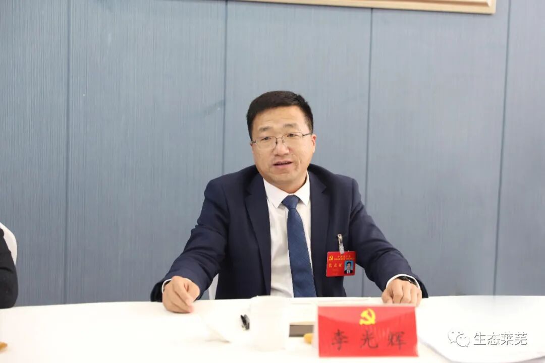 莱芜区委书记焦卫星区委副书记代区长李光辉等领导参加代表团分组讨论