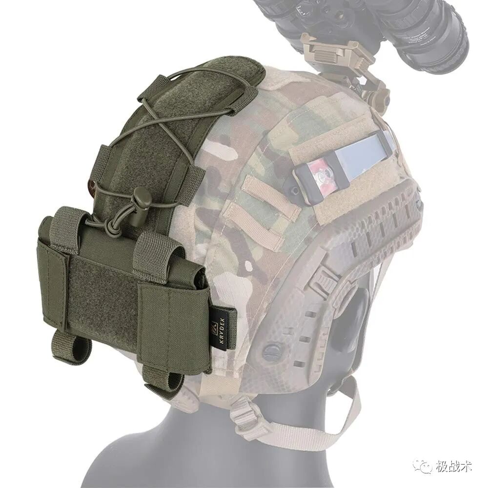 (mk1头盔电池包)另外,洛城特警也有在头盔上安装手电的习惯.