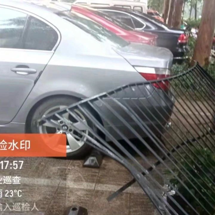 南宁一小区天江铁路网损坏一辆小车，车主赔偿遭拒