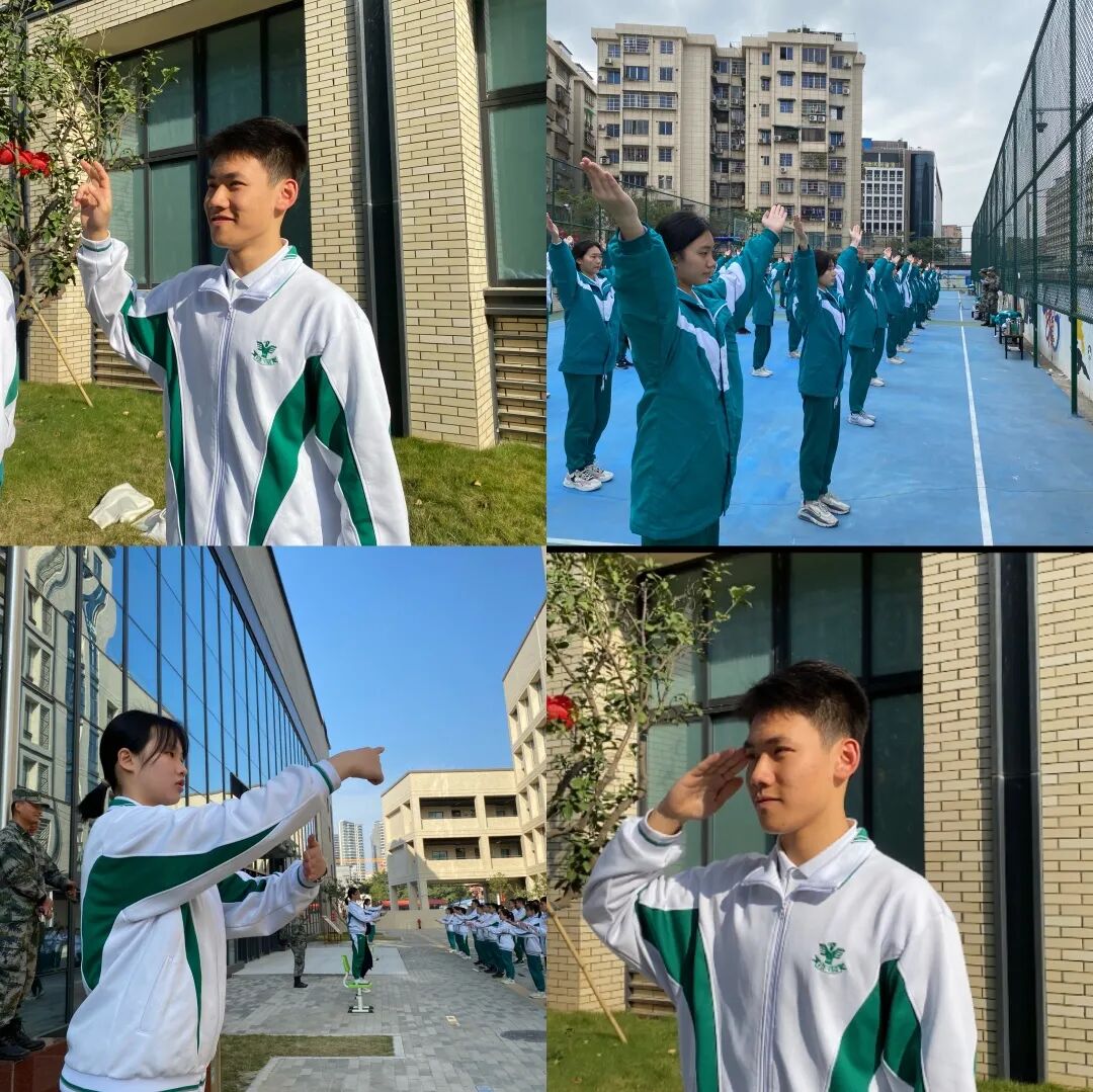 广州市培英中学云城校区军训第六天-上哪学