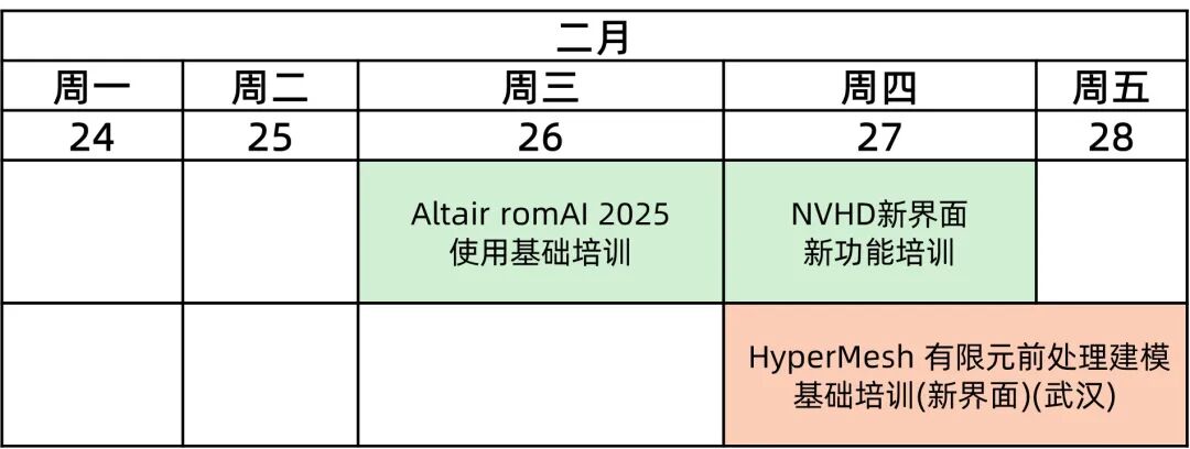 培訓計劃丨Altair 二月培訓計劃的圖2