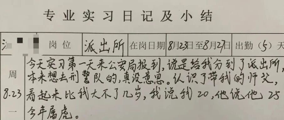 这份实习日记，火了！