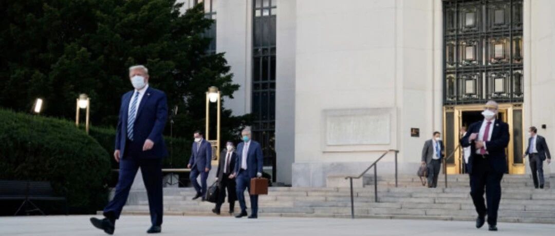 特朗普出院！回到白宫第一时间摘口罩