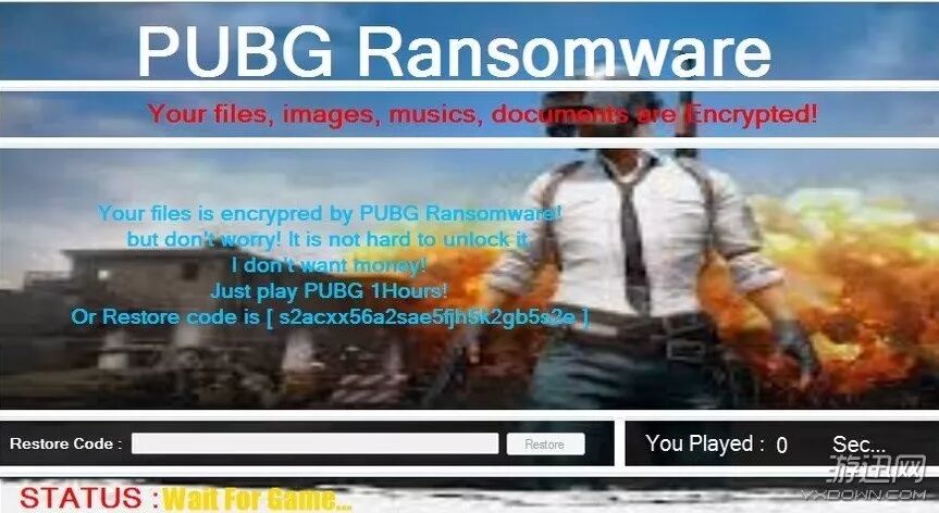 绝地求生要钱吗 新型勒索病毒：我不要钱，但你得玩1小时《绝地求生》