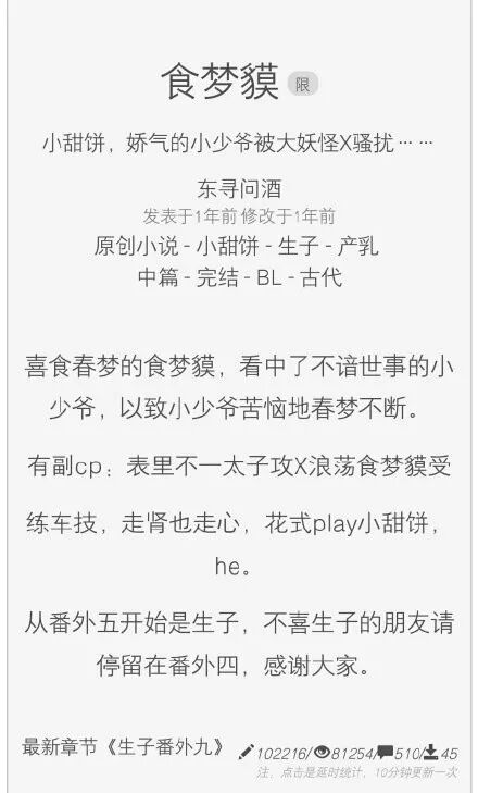 纯爱推文 软软糯糯的小少爷被食梦貘这样那样又这样 纯爱扫文组 微信公众号文章阅读 Wemp