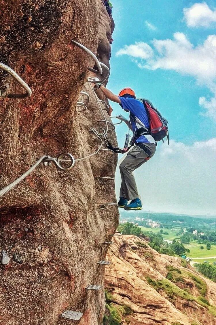 每周六周日出发马头山飞拉达抖音爆火的岭南第一攀飞拉达到底有多神奇