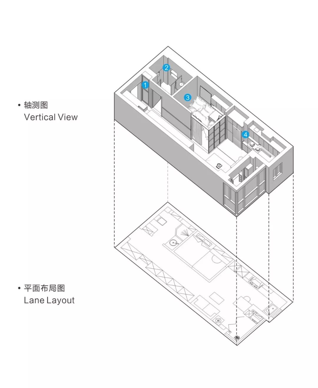 44㎡舒適北歐風小宅，高級灰+墨綠色，讓家秒變浪漫「雜誌風」！ 家居 第3張