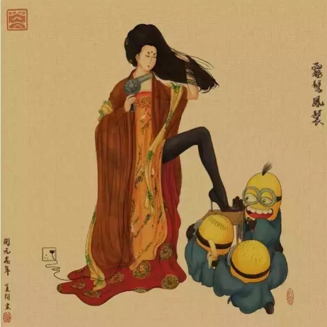 不再画国画,也一直从事设计工作,06年毕业后,大学学的是装饰艺术