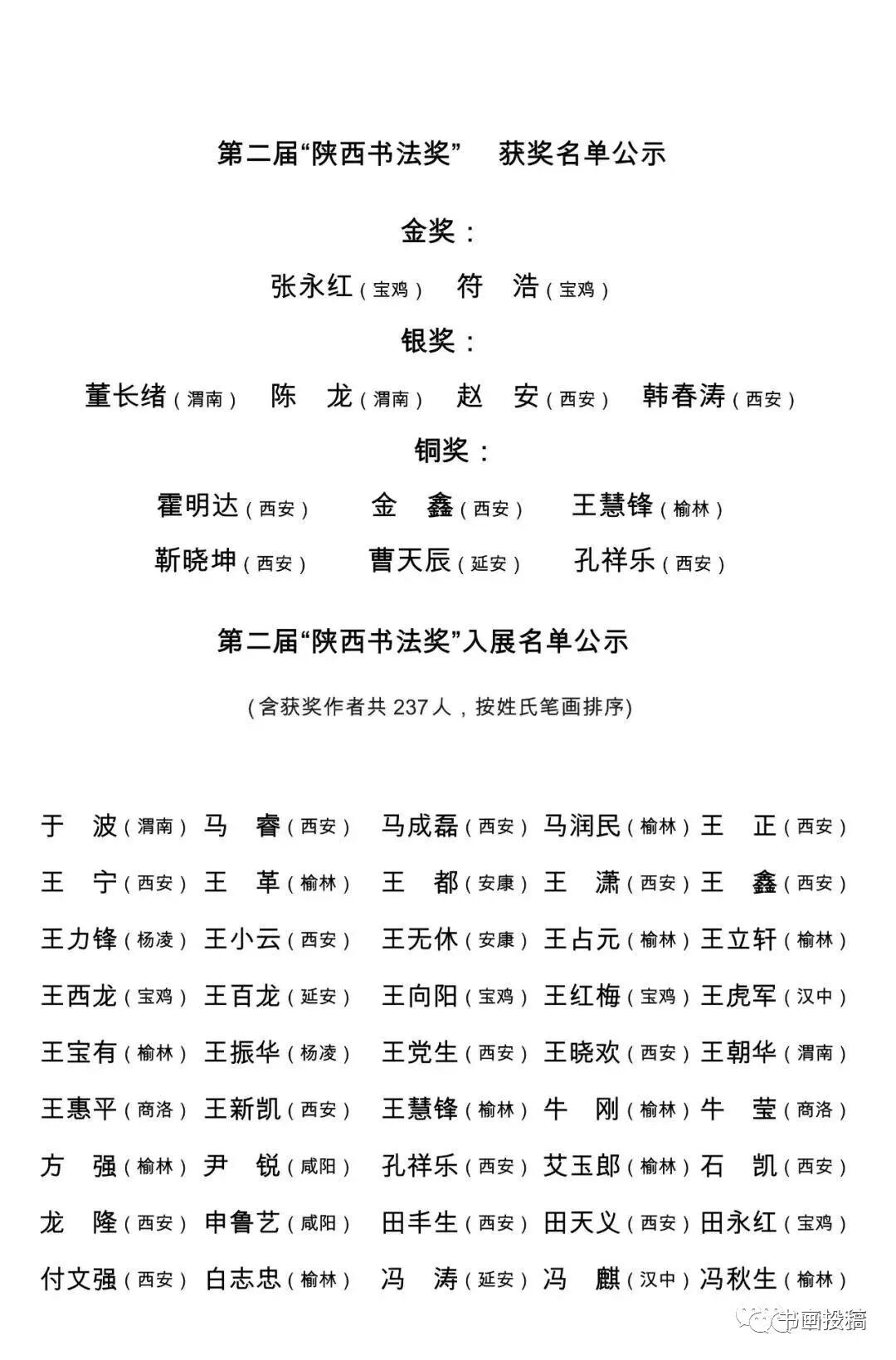 陈  龙(渭南)  赵  安(西安)  韩春涛(西安)银奖:张永红(宝鸡)   