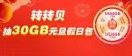 迎元旦！转转贝抽30GB假日包！