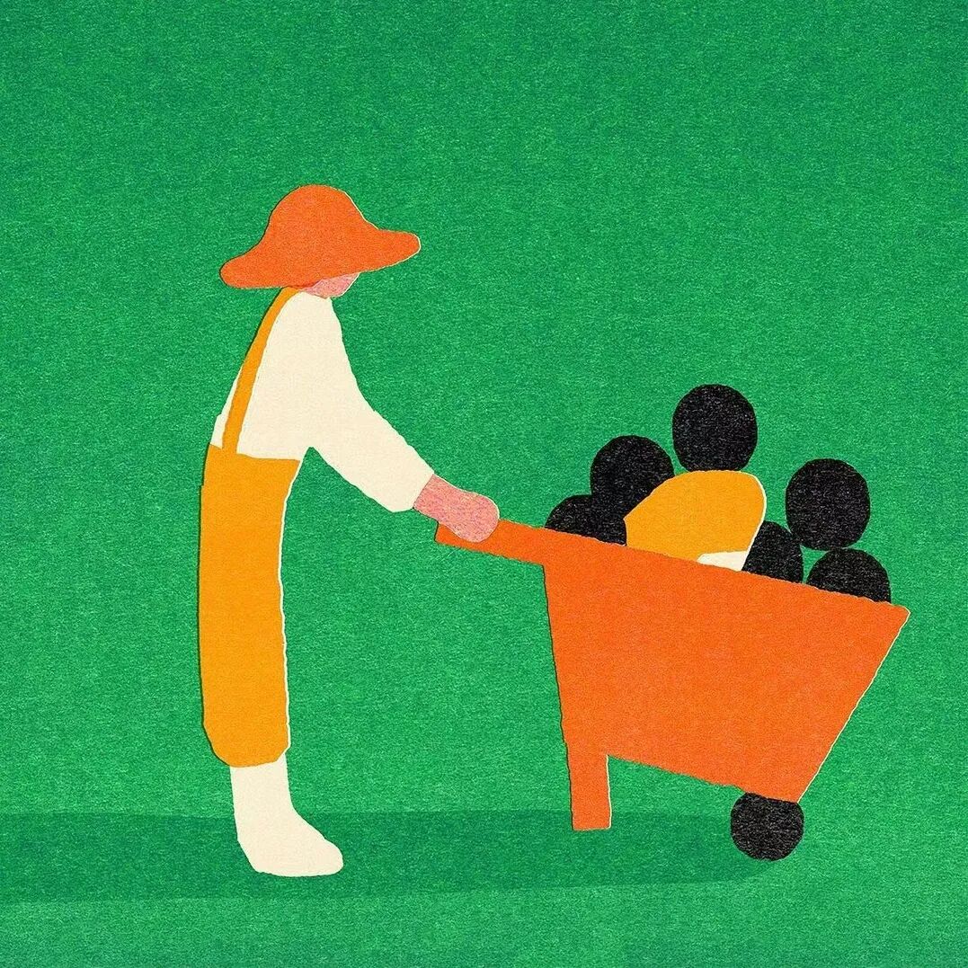 收集这些高级插画春天换新头像